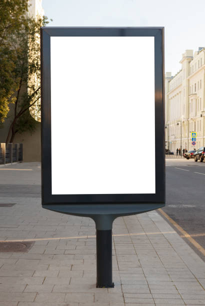 istock Blank vertical street billboard poster 862054656