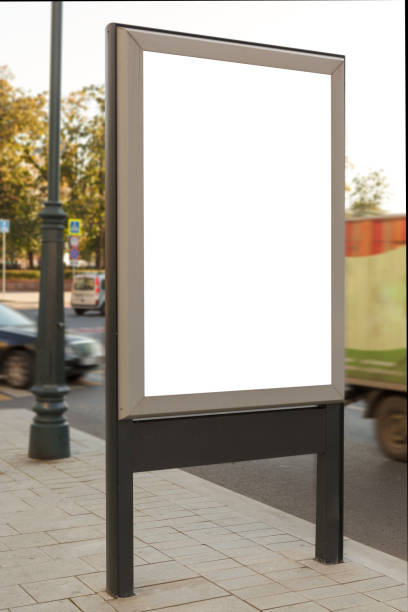 istock Blank vertical street billboard poster 862054676