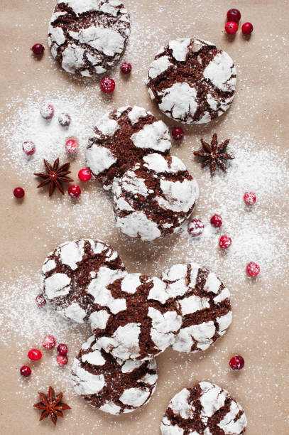 istock Christmas crinkle chocolate cookies 862066148