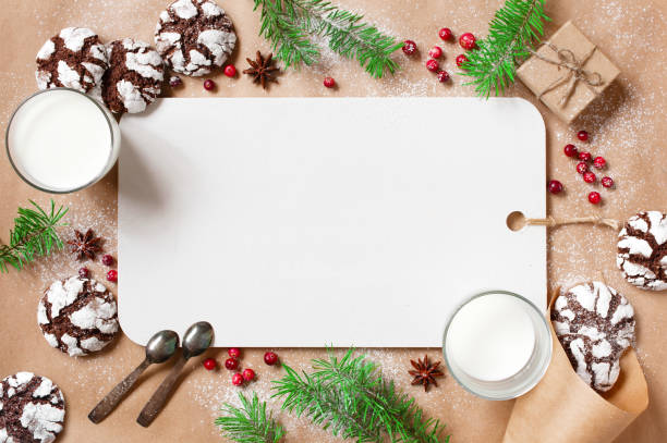 istock Holiday background with empty board and decoration 862066402