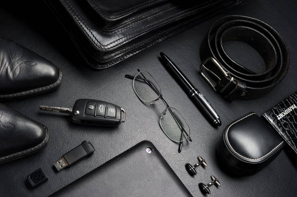 istock Businessman accessories in classical style 862068830