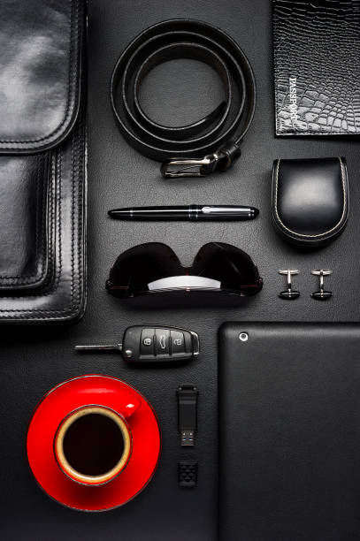 istock Business man accessories and coffee 862068964