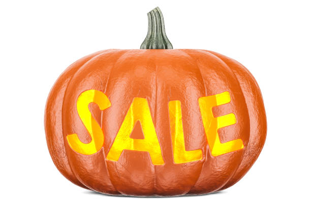 istock Halloween sale concept, 3D rendering isolated on white background 862076100