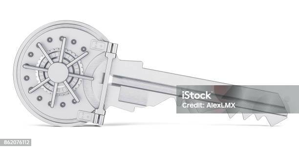 Key Vault Graphics Key Vault Security And Protect Concept 3d Rendering Stock Photo ...