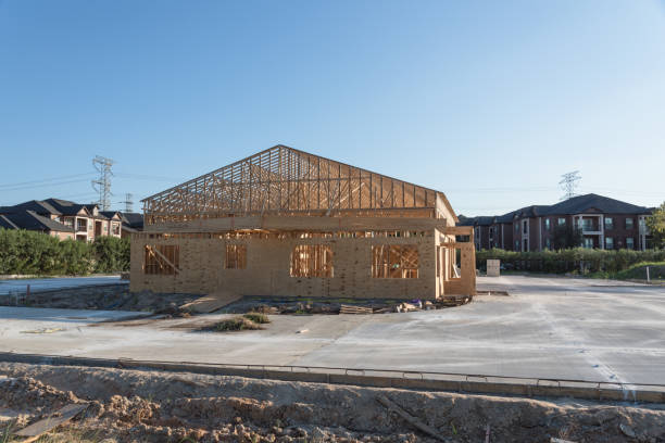 istock Wooden commercial building construction 862082414