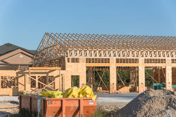 istock Wooden commercial building construction 862082886