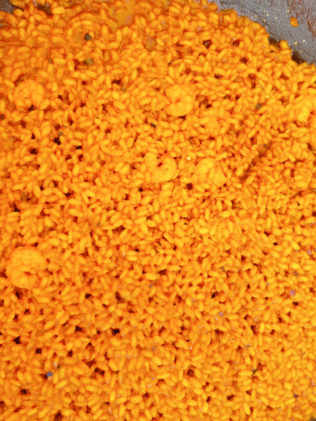 istock Background of typical Spanish rice Paella 862083132