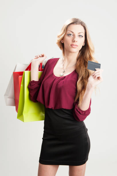 istock Girl with shopping bags 862086704