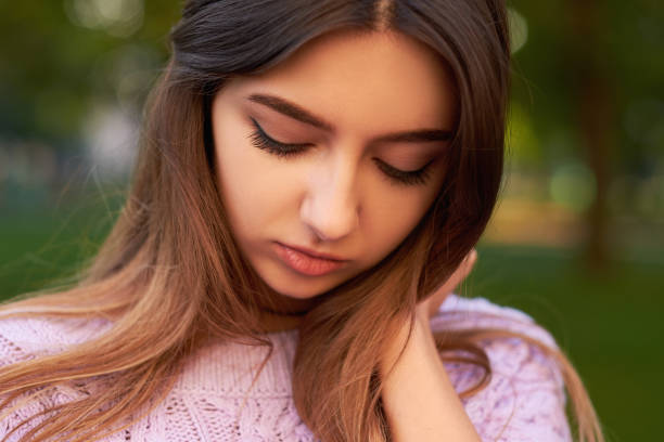 istock Shame and shyness facial expression. 862091316
