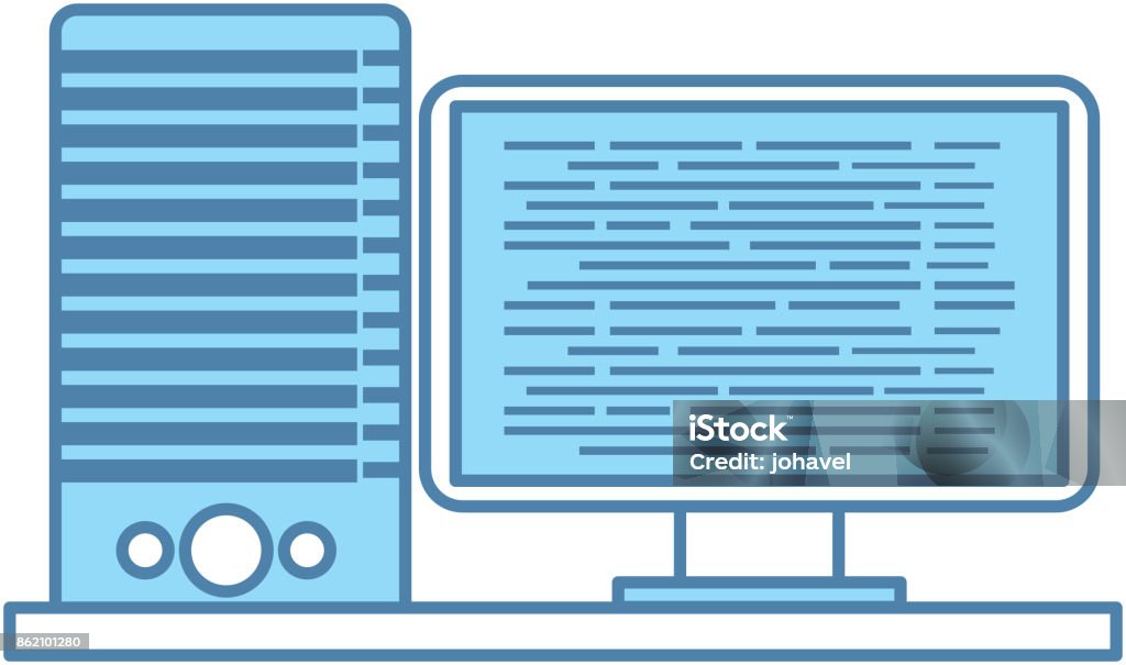 Computer Server Software Code Data Programming Stock Illustration ...
