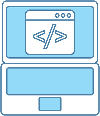Programm Coding Binary Computer Development Digital Stock Illustration ...