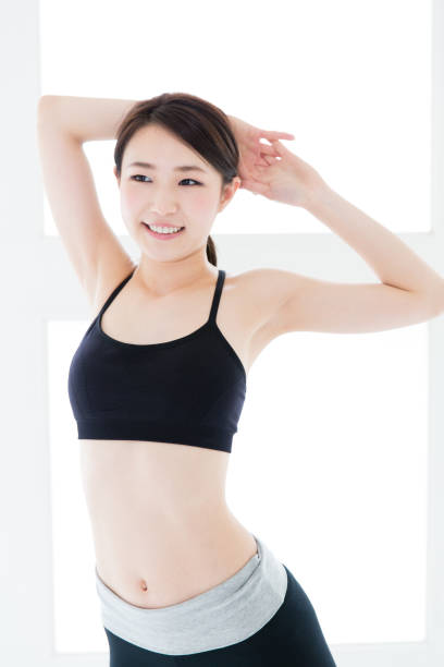 istock attractive asian woman exacising image 862104448
