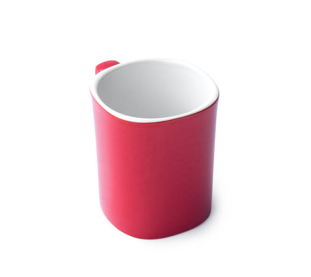 istock red coffee cup with simple design isolated on white background 862112228