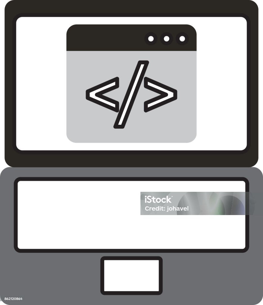 Programm Coding Binary Computer Development Digital Stock Illustration ...