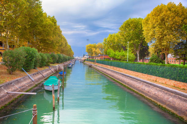 istock Venetian canal in the autumn 862123782