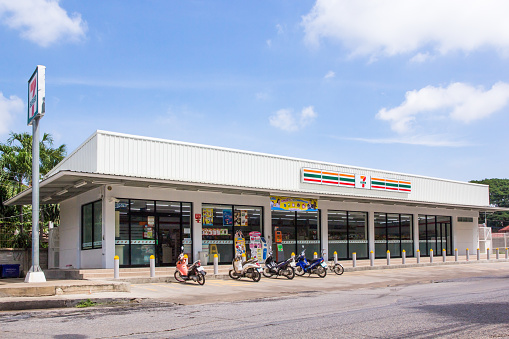 Nakhon Ratchasima, THAILAND - Jul 28, 2016 : 7-Eleven, convenience store with largest number of outlets in Thailand.