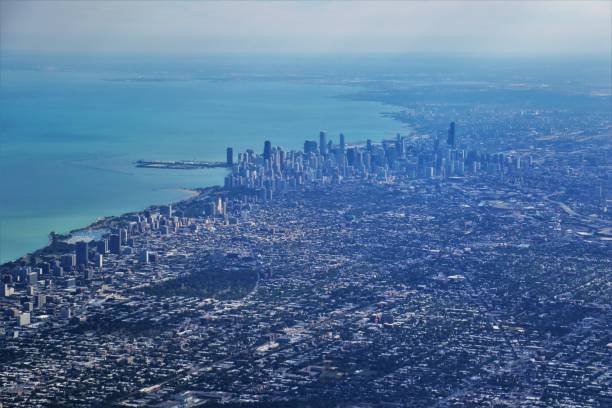 istock Aerial view of Chicago 862143350
