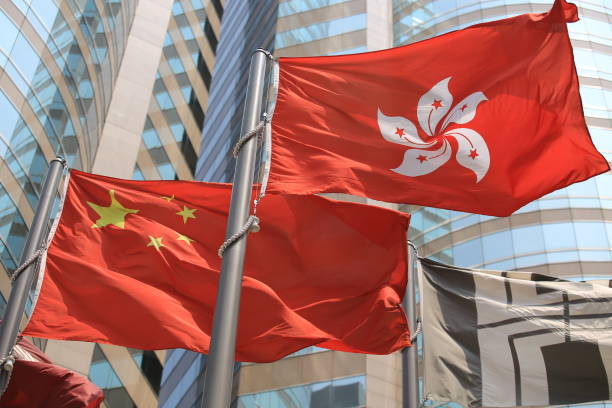 istock china and hong kong flag 862146896
