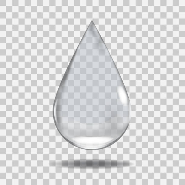 현실적인 투명 물 드롭입니다. 어떤 배경으로 유용 합니다. - raindrop drop water symbol stock illustrations