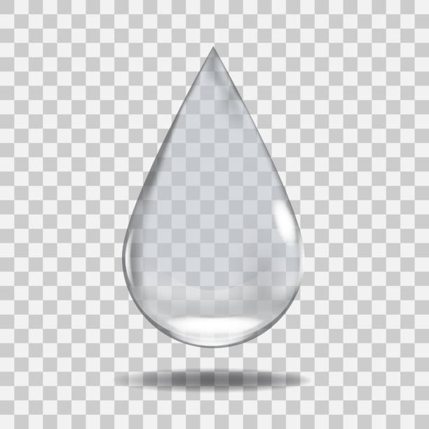 реалистичная прозрачная капля воды. полезно с любым фоном. - raindrop drop water symbol stock illustrations