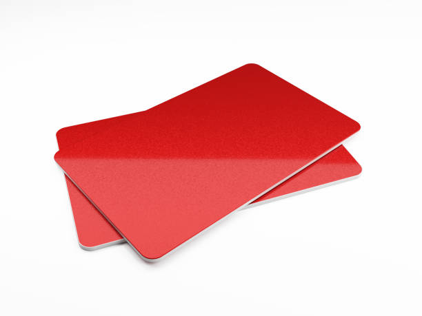 istock Red Gift Cards Isolated On White Background 862179240