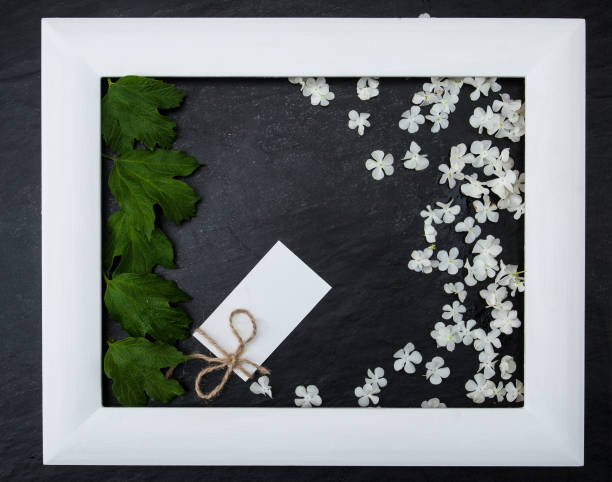 istock Decoration of white flowers 862180126