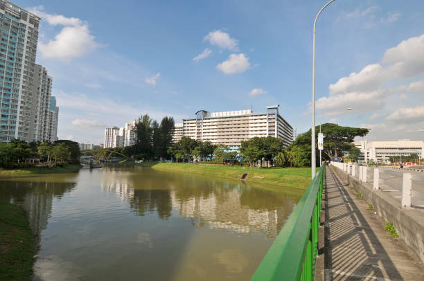 Public Housing along river bank