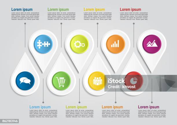 Infographic Template Can Be Used For Workflow Layout Diagram Business Step Options Banner Web Design Stock Illustration - Download Image Now