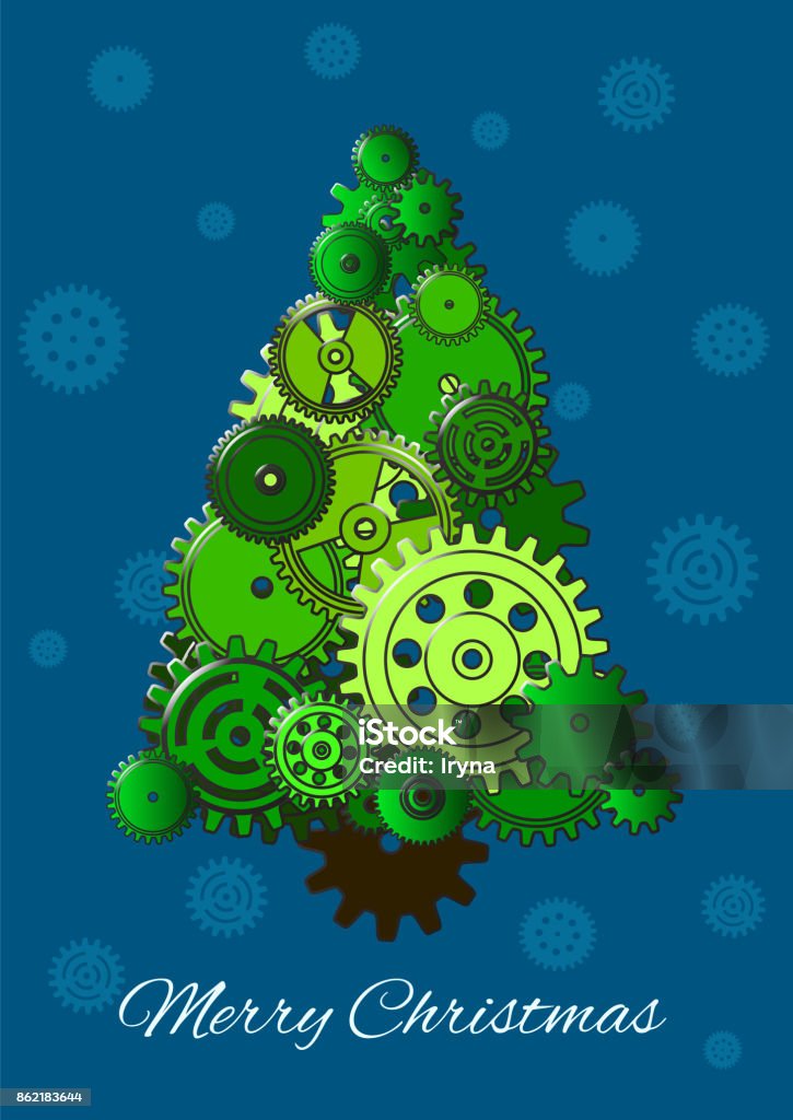 Vetores de Mecânico Árvore De Natal e mais imagens de Natal - Natal,  Steampunk, Abstrato - iStock