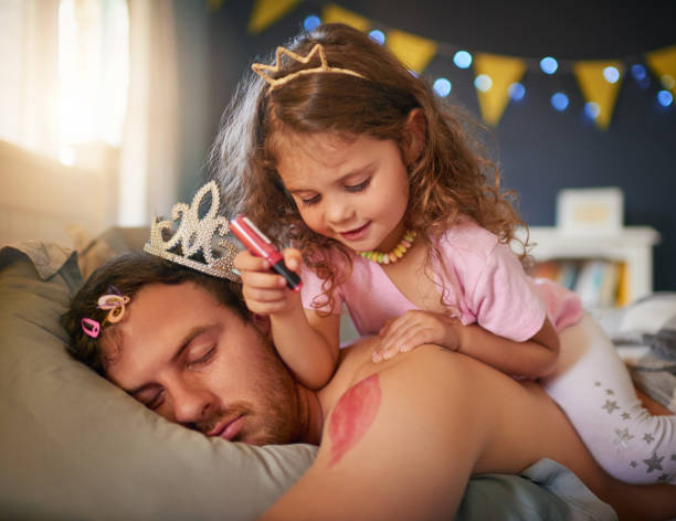 istock She's an artist and Dad's the canvas 862184850