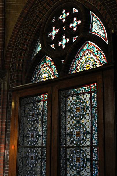 istock Stained Glass Window in Church 862189602