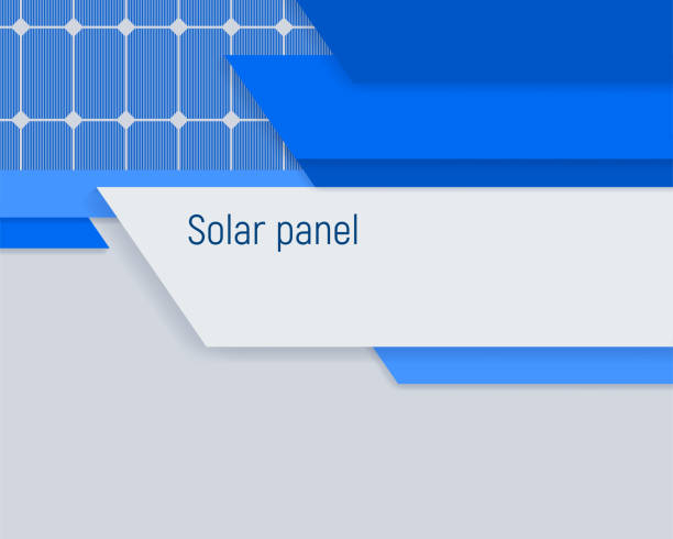 太陽電池パネルでバナーします。産業エネルギー ソリューションです。 - solarpanel点のイラスト素材／クリップアート素材／マンガ素材／アイコン素材