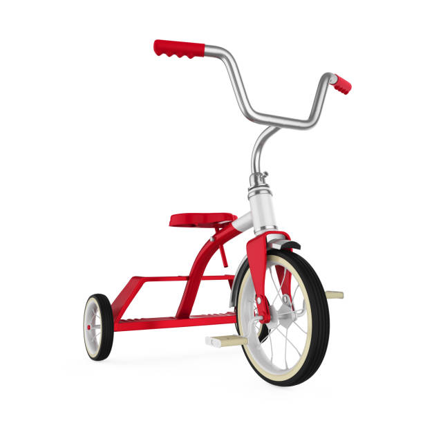 Kids Tricycle isolated on white background. 3D render