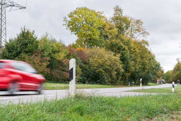 istock Car passing by on a national highway, Germany 862201846