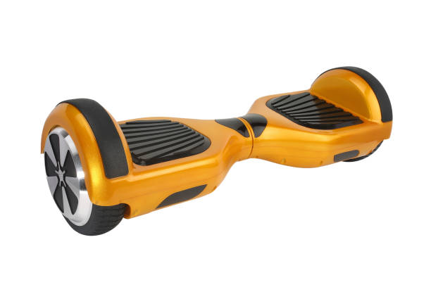 Hover Board, Close Up of Dual Wheel Self Balancing Electric Skateboard Smart Scooter on White Background Self Balance Scooter hoverboard stock pictures, royalty-free photos & images