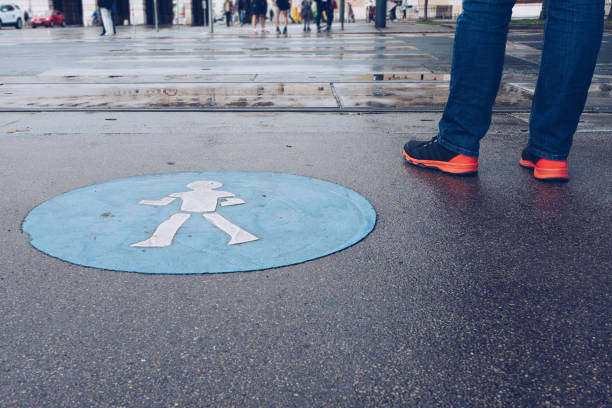 istock Pedestrian crossing the street , Vienna, Austria 862202930