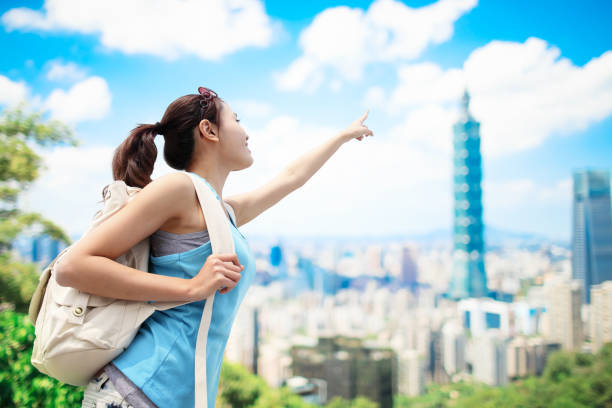 istock Happy women pointing somewhere 862205846