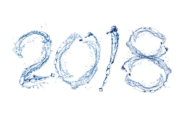 heureuse nouvelle année 2018 - calendrier de lavent photos et images de collection