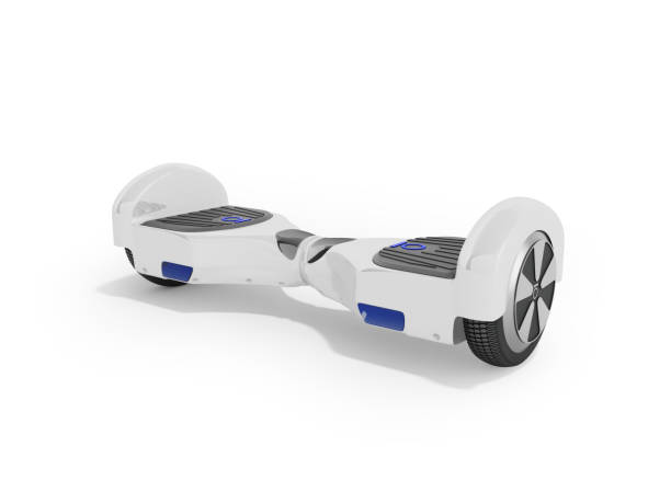 istock Modern sport gyroboard white front 3d render on white background 862212786