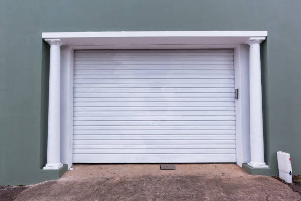 istock Garage Doors Parking Entrance 862213328