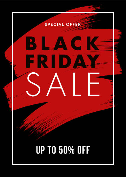 Black Friday design for advertising, banners, leaflets and flyers. Black Friday design for advertising, banners, leaflets and flyers. - Illustration holiday email templates stock illustrations