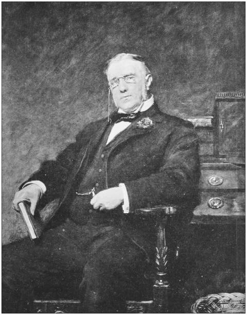 istock Antique photo of paintings: Man 862217964