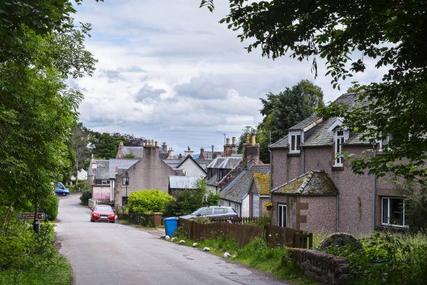 a view of Rosemarkie village close to Fairy Glen waterfall