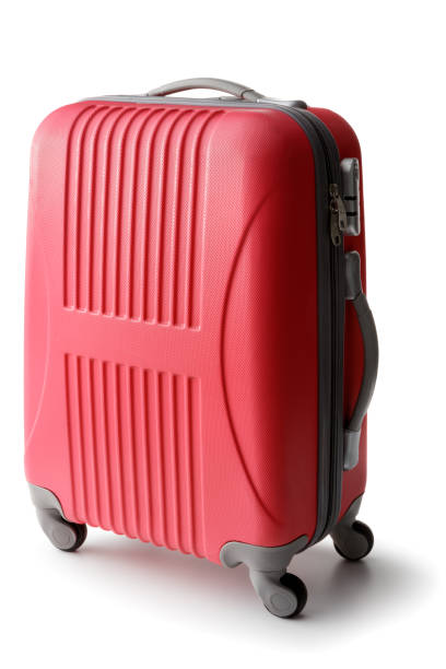 istock Objects: Pink Suitcase Isolated on White Background 862229928