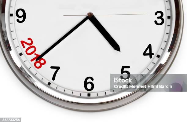 Last Minutes To 2018 Stock Photo - Download Image Now - 12 O'Clock, 2018, Beginnings
