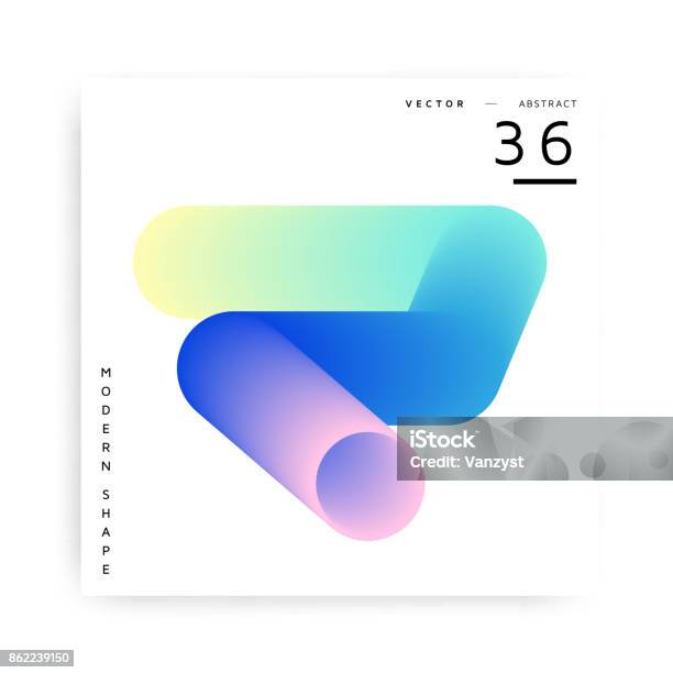 Colorful Abstract Vector Modern Shape Stock Illustration - Download Image Now - Fractal, Vector, Abstract