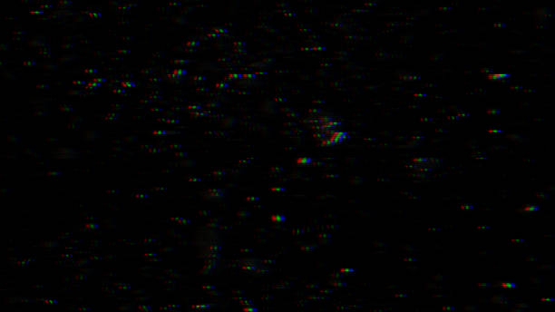 diseño único pixel digital abstracto ruido falla error video daño - television television static poltergeist broken fotografías e imágenes de stock