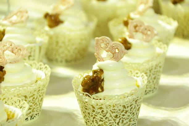 istock Collage of various cupcakes: vanilla in decorative cup 862250828