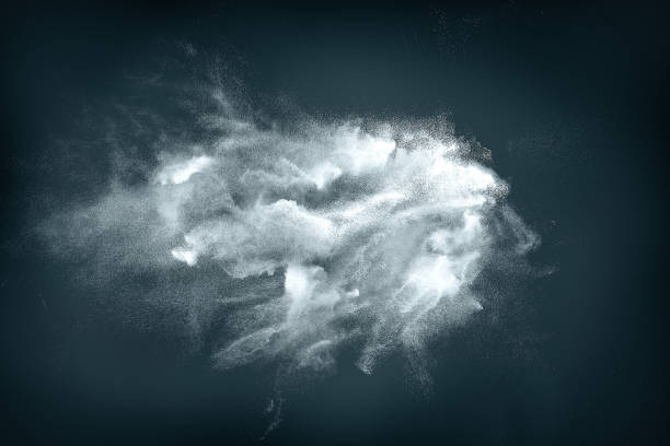 istock Abstract design of white powder snow cloud 862273528