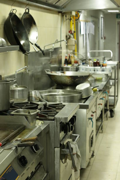 istock Stainless steel for in hotel kitchen 862278600